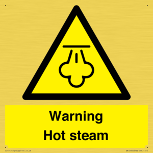 Warning Hot steam